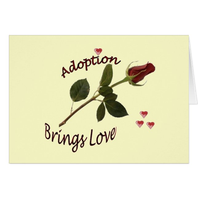 Tarjeta de la adopción (Anverso (Horizontal))