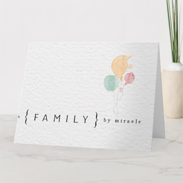 tarjeta de la adopción de los congatulations (Anverso)