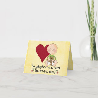 tarjeta de la adopción de los congatulations