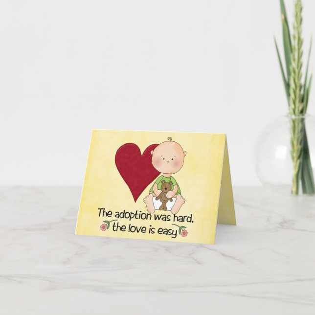 tarjeta de la adopción de los congatulations (Anverso)