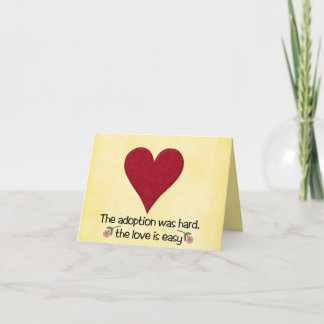 tarjeta de la adopción de los congatulations