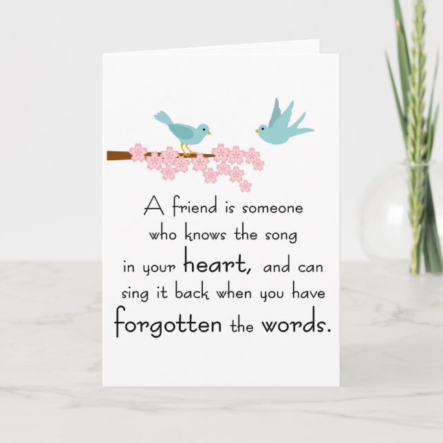 Tarjeta de la amistad (Anverso)