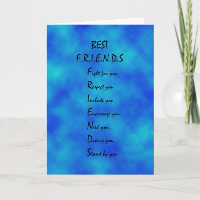 Tarjeta de la amistad (Anverso)