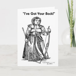 Tarjeta de la amistad de la mujer