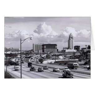 Tarjeta de la Autopista 1950 de Los Ángeles