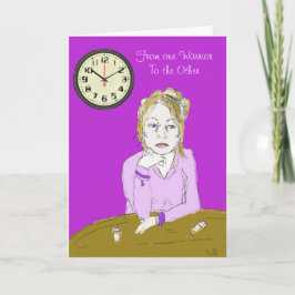 Tarjeta de la ayuda de las mujeres del guerrero