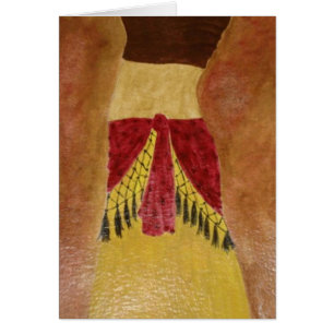 Tarjeta de la bailarina de la danza del vientre