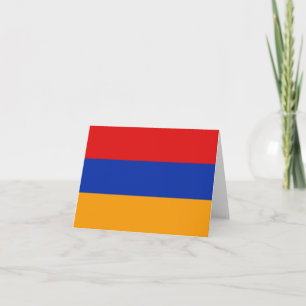 Tarjeta de la bandera de Armenia