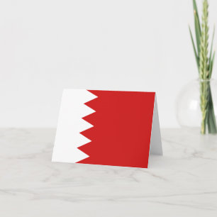 Tarjeta de la bandera de Bahréin