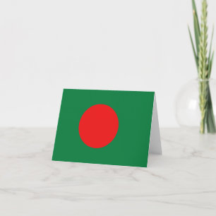 Tarjeta de la bandera de Bangladesh