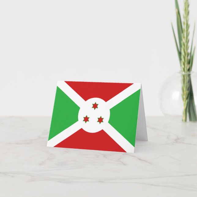 Tarjeta de la bandera de Burundi (Anverso)