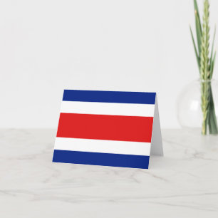 Tarjeta de la bandera de Costa Rica