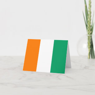 Tarjeta de la bandera de Côte d'Ivoire