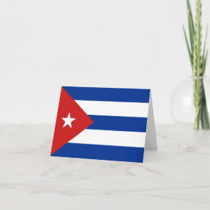 Tarjeta de la bandera de Cuba
