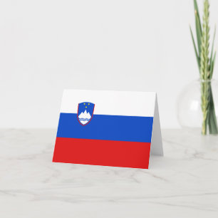 Tarjeta de la bandera de Eslovenia
