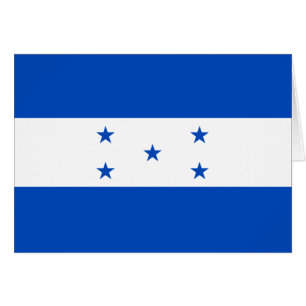 Tarjeta de la bandera de Honduras