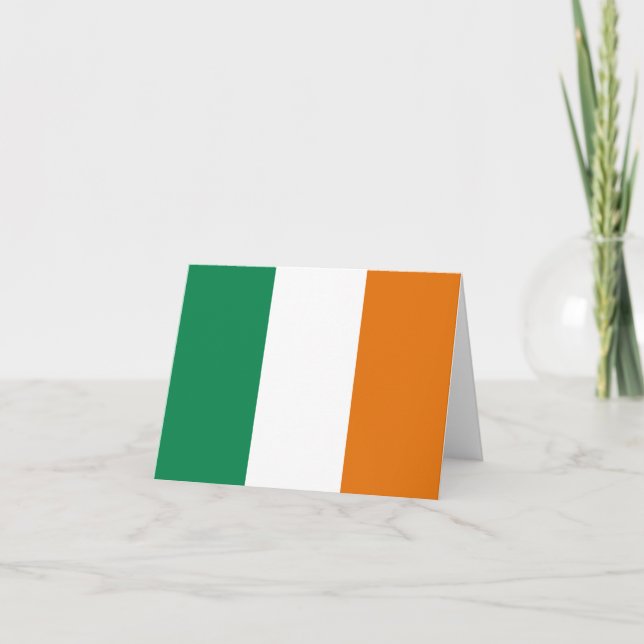 Tarjeta de la bandera de Irlanda (Anverso)