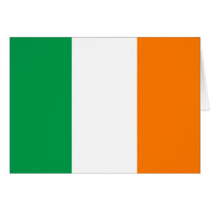 Tarjeta de la bandera de Irlanda