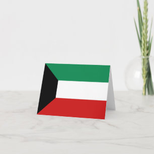 Tarjeta de la bandera de Kuwait