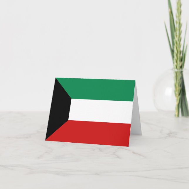 Tarjeta de la bandera de Kuwait (Anverso)