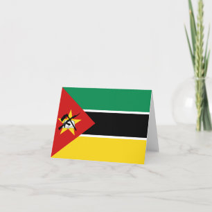 Tarjeta de la bandera de Mozambique