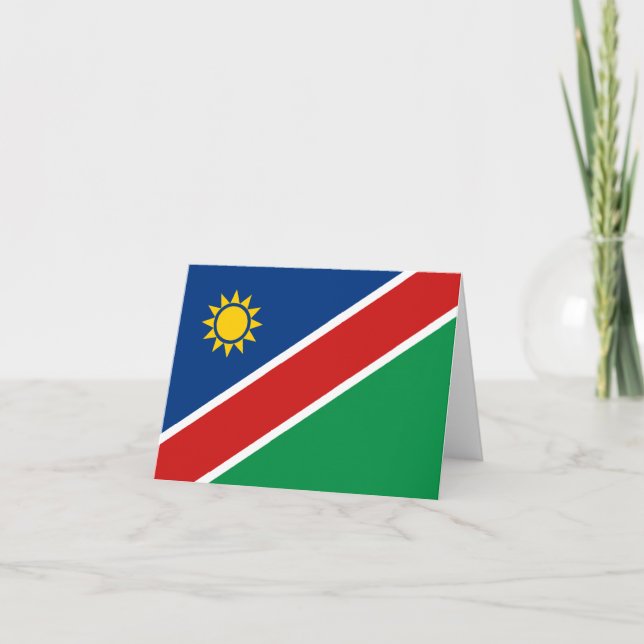 Tarjeta de la bandera de Namibia (Anverso)