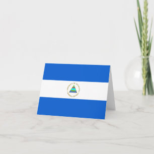 Tarjeta de la bandera de Nicaragua