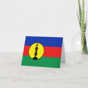Tarjeta de la bandera de Nueva Caledonia
