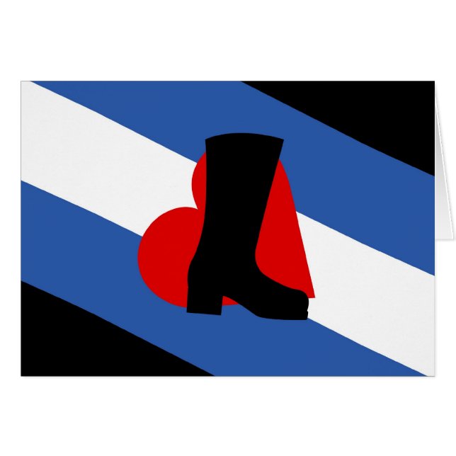 Tarjeta de la bandera del Bootblack (Anverso (Horizontal))