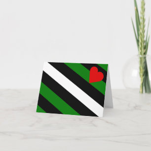 tarjeta de la bandera del muchacho
