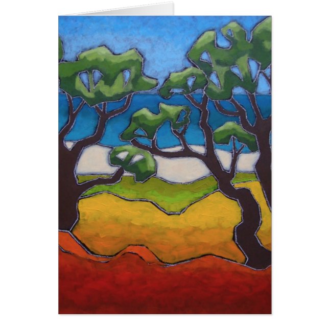 Tarjeta de la bella arte de una pintura original (Frente)