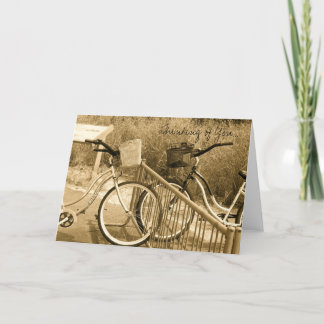 Tarjeta de la bicicleta