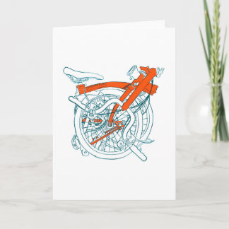 Tarjeta de la bicicleta de Brompton