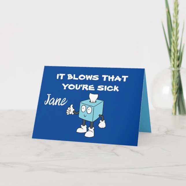 TARJETA DE LA CAJA DE TEJIDO DE FUNNY (Anverso)
