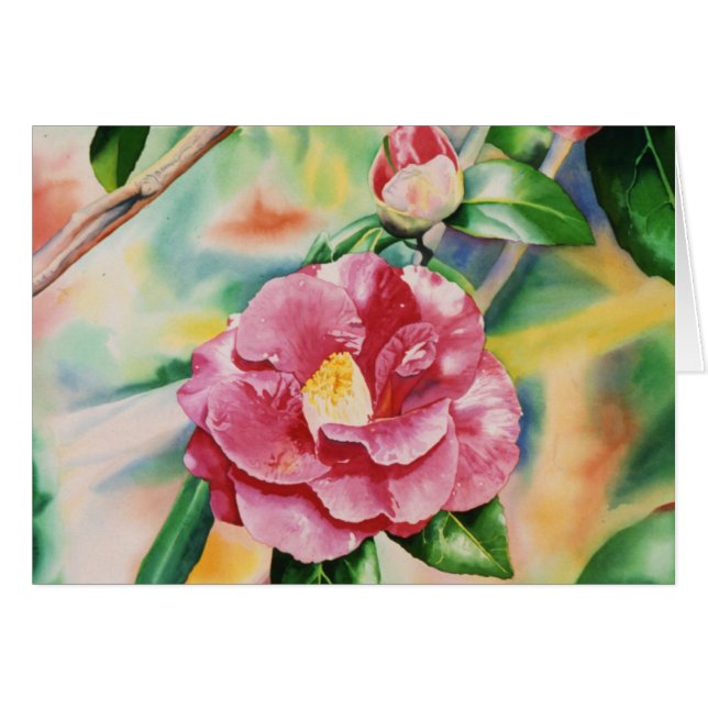 Tarjeta de la camelia (Anverso (Horizontal))