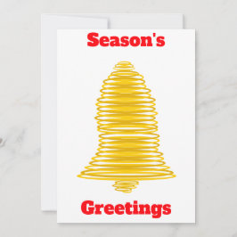 Tarjeta de la Campana de Oro de los Saludos de la 