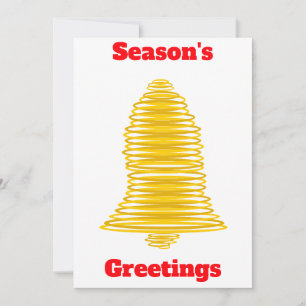Tarjeta de la Campana de Oro de los Saludos de la