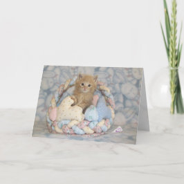 Tarjeta de la canasta de pascua de Buffinton