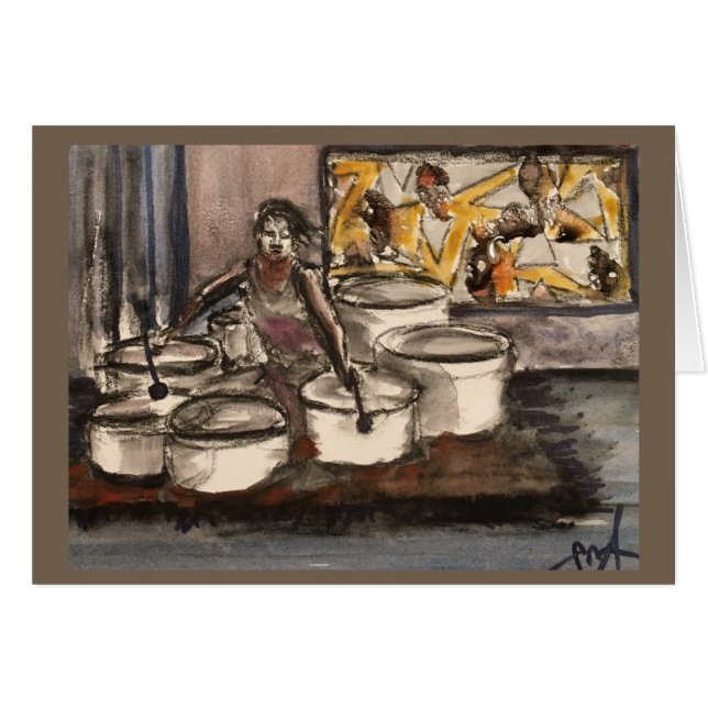 Tarjeta de la "canción curativa" (Anverso (Horizontal))