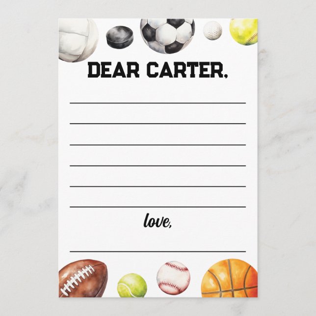 Tarjeta de la cápsula de la hora del cumpleaños de (Anverso)