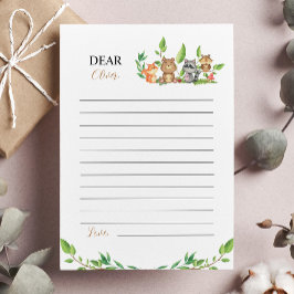 Tarjeta de la cápsula de tiempo Woodland Wild One 