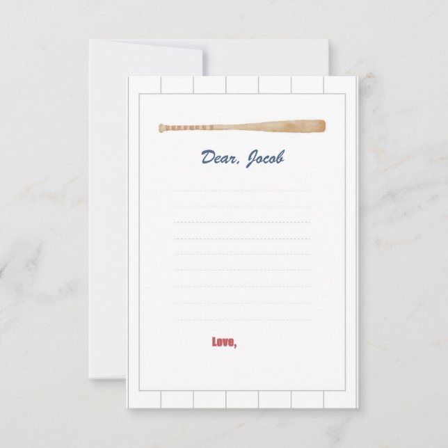 Tarjeta de la cápsula del tiempo de béisbol (Anverso)