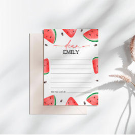 Tarjeta De La Cápsula Del Tiempo De La sandía De U