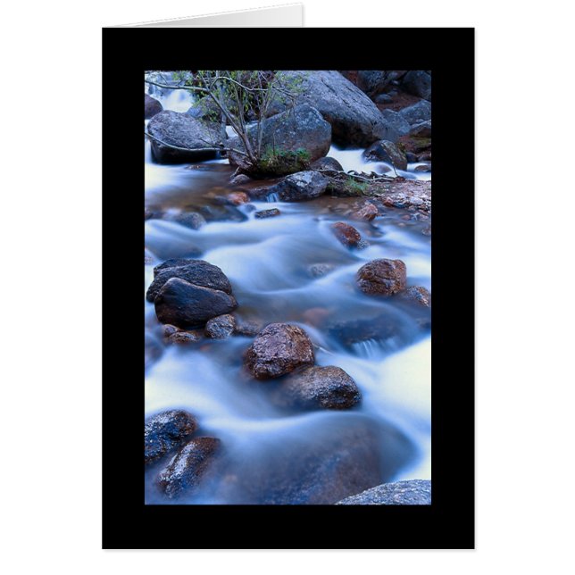 Tarjeta de la cascada de Colorado (Frente)