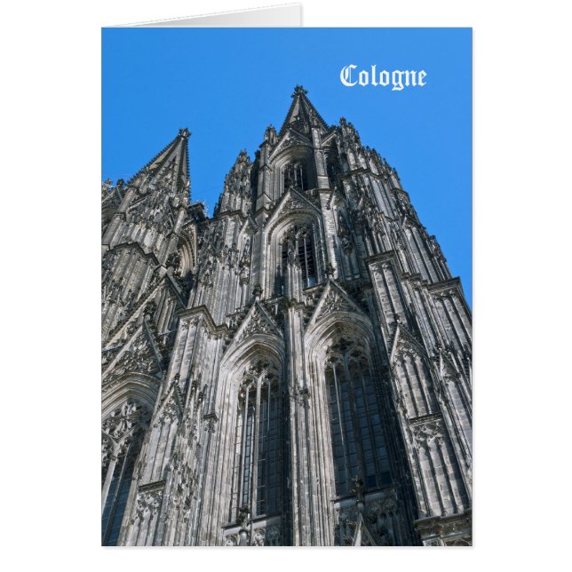 Tarjeta de la Catedral de Colonia (Frente)