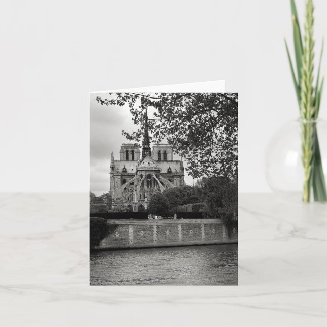 Tarjeta de la catedral de Notre Dame (Anverso)