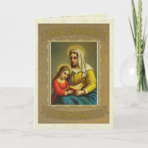 Tarjeta de la católica Santa Ana Madre de María