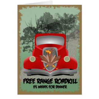 Tarjeta de la cena de Roadkill
