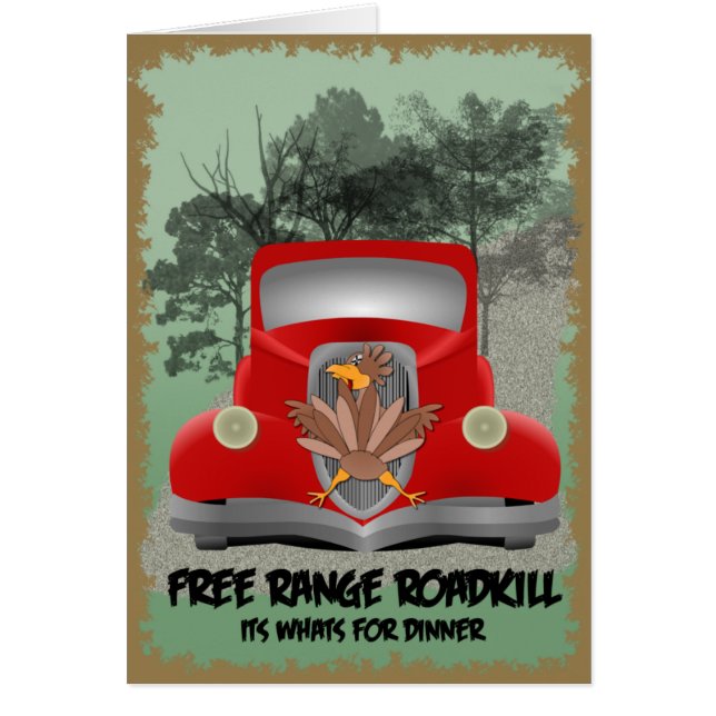 Tarjeta de la cena de Roadkill (Frente)