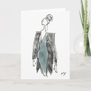Tarjeta de la chaqueta de la moda